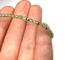 Load image into Gallery viewer, Peridot Bracelet with Silver