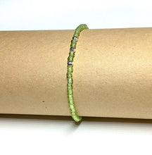 Load image into Gallery viewer, Peridot Bracelet with Silver