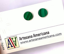 Load image into Gallery viewer, Malachite Stone Earrings