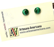 Load image into Gallery viewer, Malachite Stud Earrings