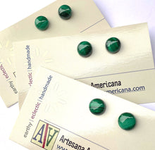 Load image into Gallery viewer, Malachite Stud Earrings