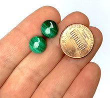 Load image into Gallery viewer, Malachite Stud Earrings