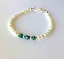 Load image into Gallery viewer, Pearl and Blue Opal