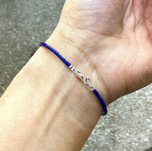 Load image into Gallery viewer, Tiny Lapis Lazuli Bracelet