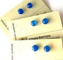 Load image into Gallery viewer, Blue Agate Studs