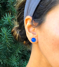 Load image into Gallery viewer, Blue Agate Studs