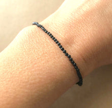 Load image into Gallery viewer, Black Spinel Stretch Bracelet