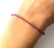 Load image into Gallery viewer, Garnet Stretch Bracelet