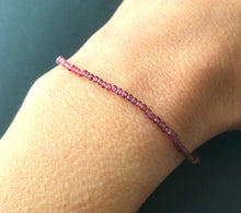 Load image into Gallery viewer, Garnet Stretch Bracelet