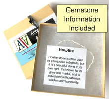 Load image into Gallery viewer, Howlite Stretch Bracelet