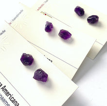 Load image into Gallery viewer, Raw Amethyst Earrings