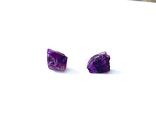 Load image into Gallery viewer, Raw Amethyst Earrings