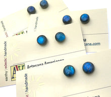 Load image into Gallery viewer, Labradorite Studs