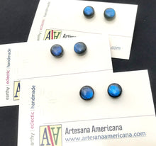 Load image into Gallery viewer, Labradorite Studs