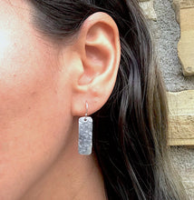 Load image into Gallery viewer, Hammered Sterling Silver Earrings