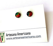 Load image into Gallery viewer, Ammolite Studs