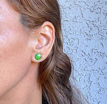 Load image into Gallery viewer, Green Turquoise Studs