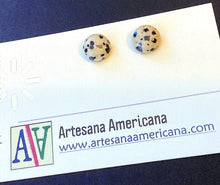 Load image into Gallery viewer, Dalmatian Jasper Studs