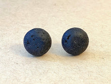 Load image into Gallery viewer, Black Lava Rock Studs