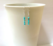 Load image into Gallery viewer, Minimalist Turquoise Earrings