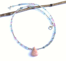 Load image into Gallery viewer, Aquamarine with Pink Opal Stone
