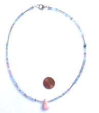 Load image into Gallery viewer, Aquamarine with Pink Opal Stone
