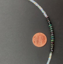 Load image into Gallery viewer, Black and White Opal Necklace

