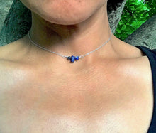 Load image into Gallery viewer, Dainty Lapis Lazuli Choker