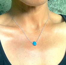 Load image into Gallery viewer, Blue Glass Necklace