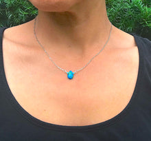 Load image into Gallery viewer, Blue Glass Necklace