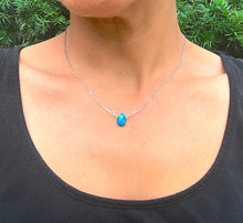 Load image into Gallery viewer, Blue Glass Necklace