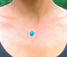 Load image into Gallery viewer, Blue Glass Necklace