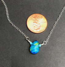 Load image into Gallery viewer, Blue Glass Necklace