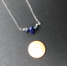 Load image into Gallery viewer, Dainty Lapis Lazuli Choker
