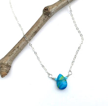 Load image into Gallery viewer, Blue Glass Necklace