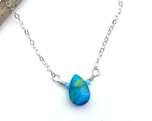 Load image into Gallery viewer, Blue Glass Necklace