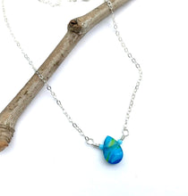 Load image into Gallery viewer, Blue Glass Necklace