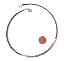 Load image into Gallery viewer, Tourmaline with Black Seed Beads