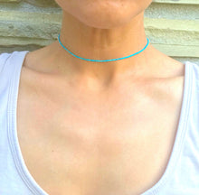 Load image into Gallery viewer, Super Tiny Turquoise Choker