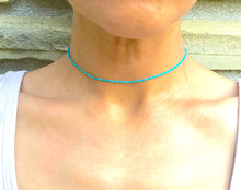 Load image into Gallery viewer, Super Tiny Turquoise Choker