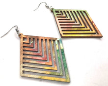 Load image into Gallery viewer, Painted Wood Earrings
