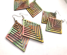 Load image into Gallery viewer, Painted Wood Earrings