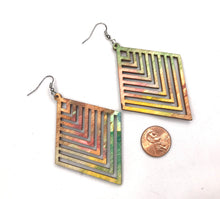 Load image into Gallery viewer, Painted Wood Earrings