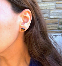 Load image into Gallery viewer, Tigers Eye Stud Earrings