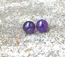 Load image into Gallery viewer, Amethyst Studs