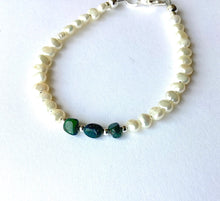 Load image into Gallery viewer, Pearl and Blue Opal
