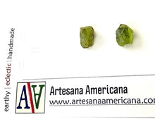 Load image into Gallery viewer, Raw Peridot Earrings
