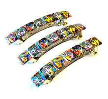 Load image into Gallery viewer, Abstract Faces Barrette
