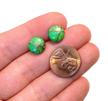 Load image into Gallery viewer, Green Turquoise Studs
