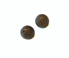 Load image into Gallery viewer, Black Lava Rock Studs

